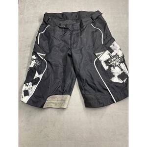 Shift F13 Recon Motocross Shorts Mens 36 Black White Graphic Dirt Bike MX Riding